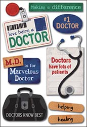 Cardstock Stickers-Doctor