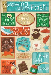 Growing Up Cardstock Stickers