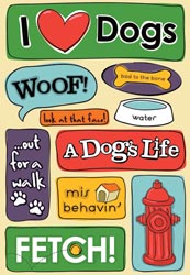 Woof Cardstock Stickers