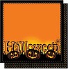 12x12 Double Sided Glitter-Halloween Words