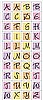 Cardstock Alphabet Stickers/Sweet Delights