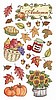 Autumn Glitter Stickers