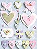 Wedding Beaded Hearts Grand Adhesions