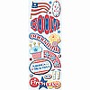 4th Of July Adhesive Chipboard