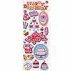 Sweetie Birthday Adhesive Chipboard