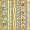 12x12 Wild Saffron Decor Stripe Flat Paper