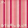 12x12 Flower-Frills Stripes & Floral Flocked Paper