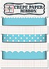 Crepe Paper Ribbon Turquoise