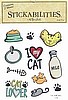 Cat Icon Stickers